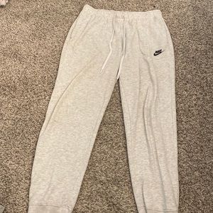 New light grey nike sweat pants